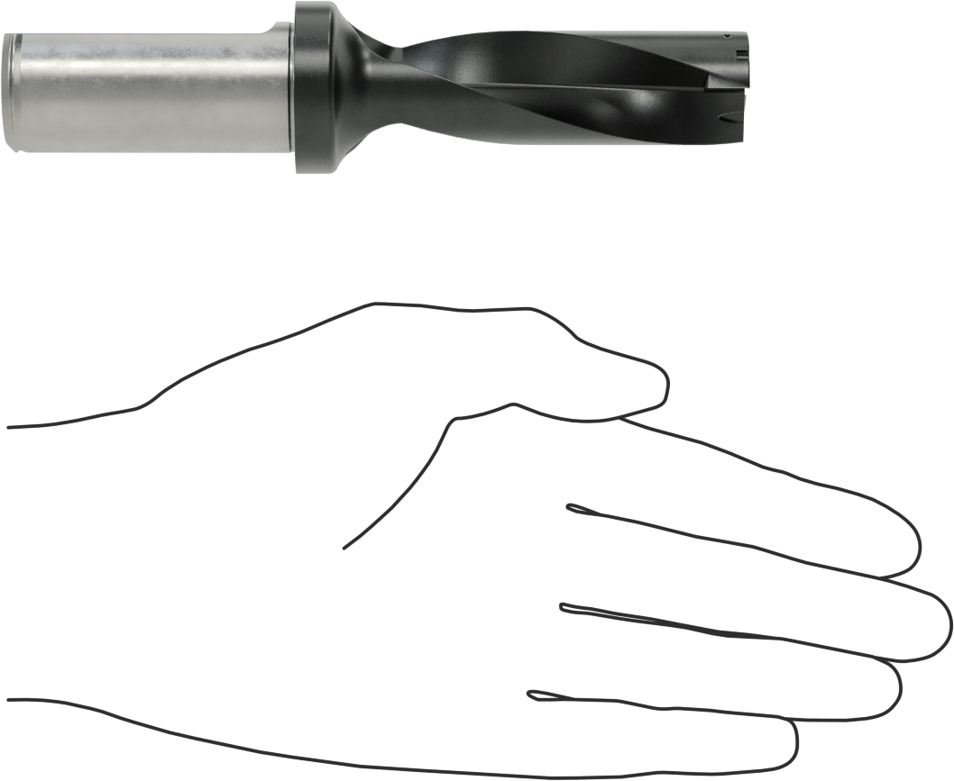 Karbür Uçlu Matkap Ucu, 7/8" Boyut, 5-5/8" Toplam Uzunluk