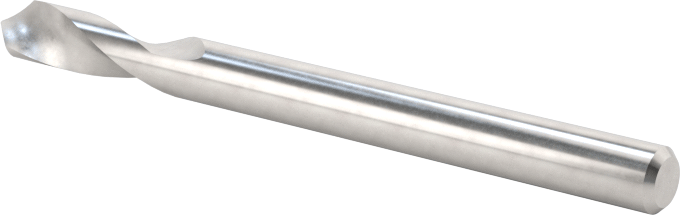 Karbür Matkap/Freze 2 Kanallı Parmak Freze, Kaplamasız, 1/8" Freze Çapı