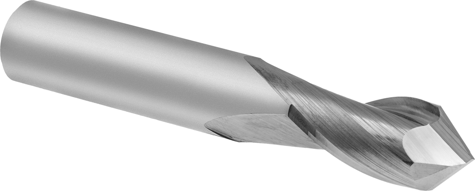 Karbür Matkap/Freze 2 Kanallı Parmak Freze, Kaplamasız, 1/2" Freze Çapı