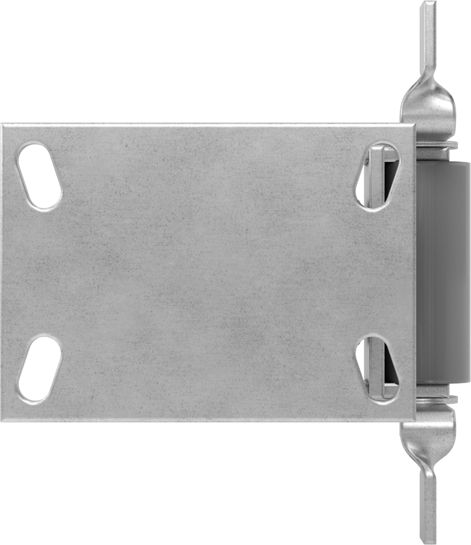 6-1/4“ x 4-1/2” Plakalı Viking Tekerlek, Yüksek Kapasiteli, Frenli ve 5" Çapında Demir Tekerlekli Sabit