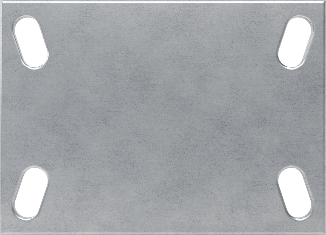 6-1/4“ x 4-1/2” Plakalı Viking Tekerlek, Yüksek Kapasiteli, 5" Çaplı Demir Tekerlekli Sert