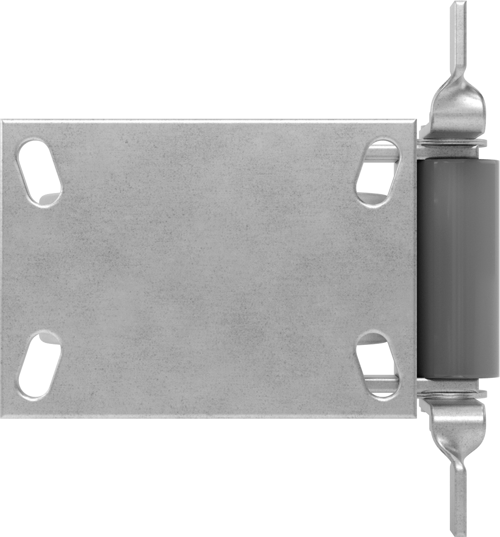 6-1/4“ x 4-1/2” Plakalı Viking Tekerlek, Yüksek Kapasiteli, Frenli ve 6 inç Çapında Demir Tekerlekli Sabit