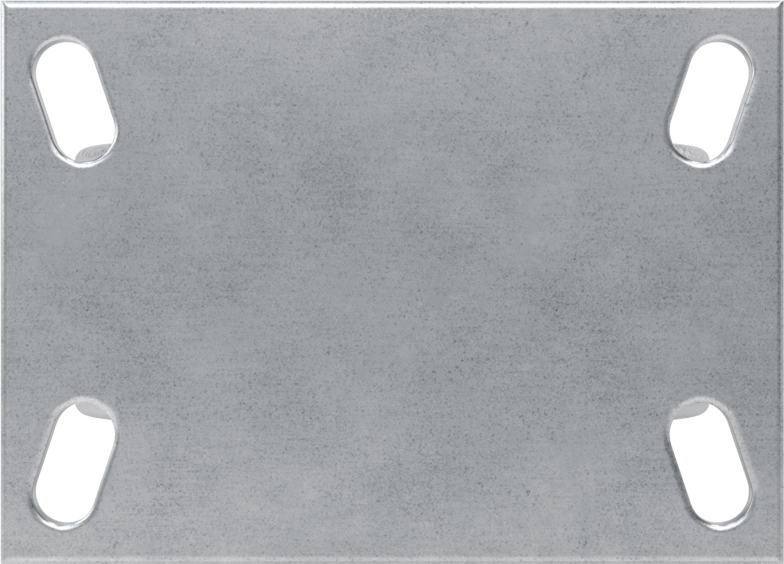 6-1/4“ x 4-1/2” Plakalı Viking Tekerlek, Yüksek Kapasiteli, 6" Çapında Demir Tekerlekli Sert