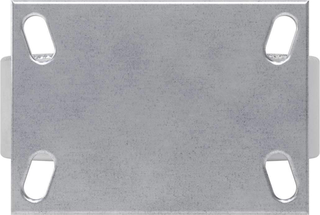 6-1/4“ x 4-1/2” Plakalı Viking Tekerlek, Yüksek Kapasiteli, 8" Çaplı Demir Tekerlekli Sert