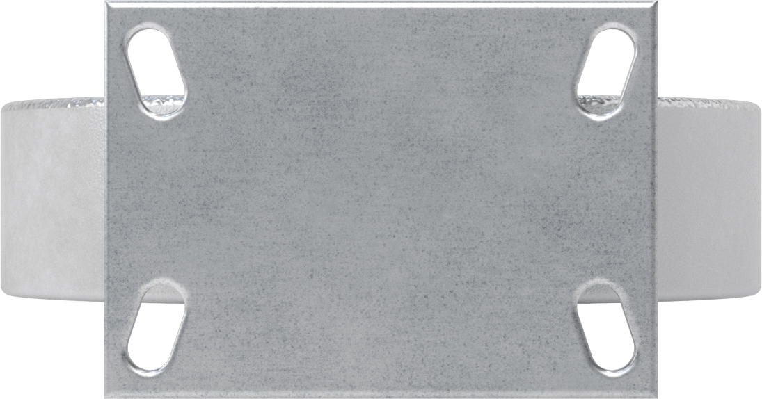 6-1/4“ x 4-1/2” Plakalı Viking Tekerlek, Yüksek Kapasiteli, 10" Çaplı Demir Tekerlekli Sert