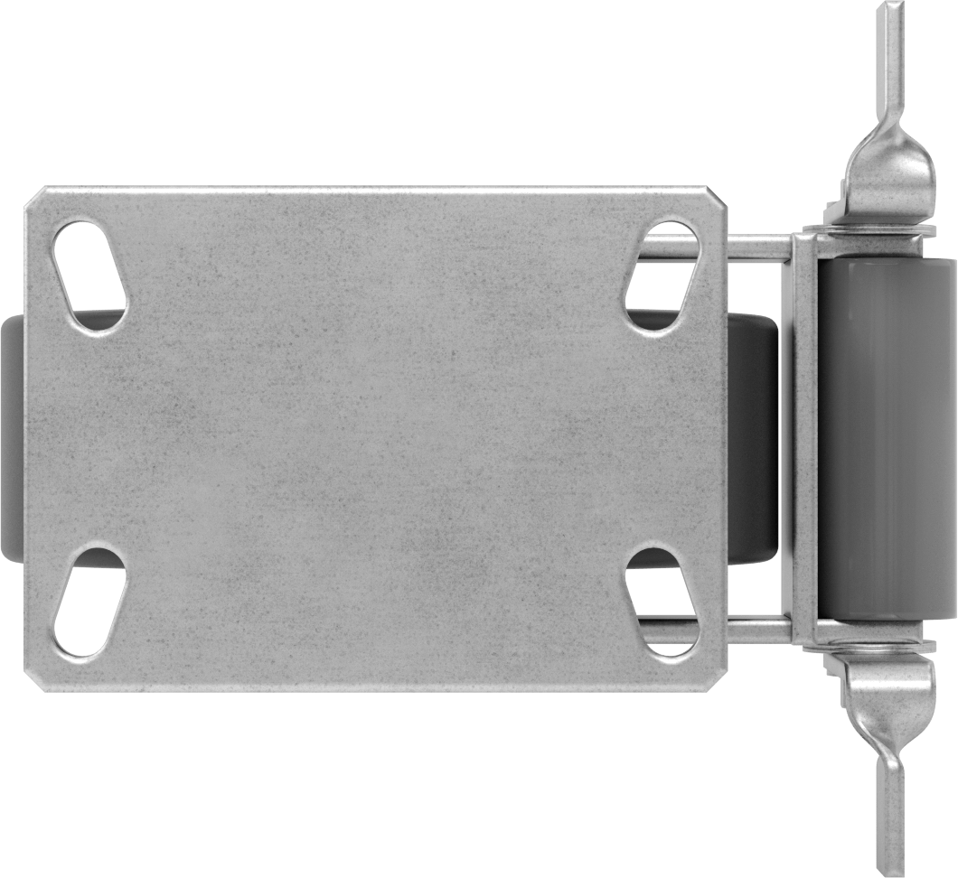 6-1/4“ x 4-1/2” Plakalı Viking Tekerlek, Yüksek Kapasiteli, Frenli ve 8 inç Çapında Fenolik Tekerlekli Sabit