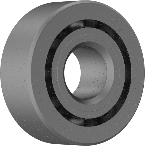 Çelik Bilyalı Rulman, Anma Numarası 1602, Açık, 1/4" Mil Çapı için