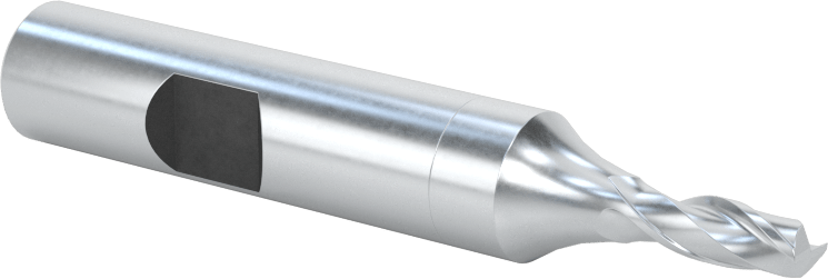 Kobalt Çelik Kare Uçlu Freze, Kaplamasız, 2 Yiv, 5/32" Freze Çapı