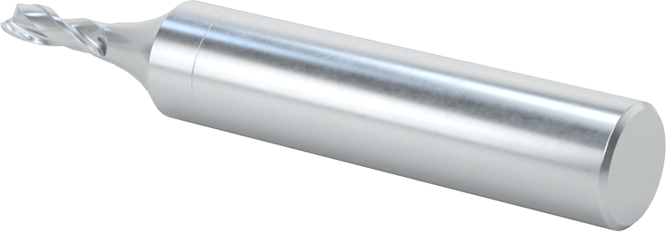 Kobalt Çelik Kare Uçlu Freze, Kaplamasız, 2 Yiv, 1/8" Freze Çapı