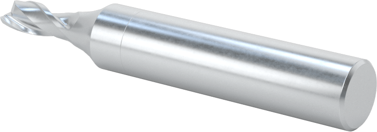Kobalt Çelik Kare Uçlu Freze, Kaplamasız, 2 Yiv, 3/16" Freze Çapı