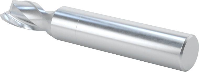 Kobalt Çelik Kare Uçlu Freze, Kaplamasız, 2 Yiv, 5/16" Freze Çapı