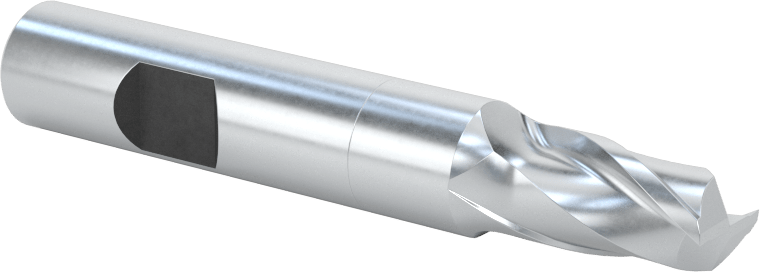 Kobalt Çelik Kare Uçlu Freze, Kaplamasız, 2 Yiv, 5/16" Freze Çapı