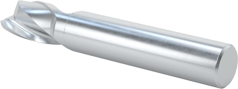 Kobalt Çelik Kare Uçlu Freze, Kaplamasız, 2 Yiv, 3/8" Freze Çapı
