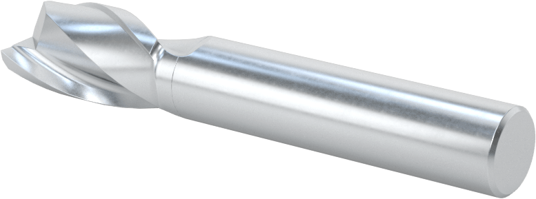 Kobalt Çelik Kare Uçlu Freze, Kaplamasız, 2 Yiv, 7/16" Freze Çapı