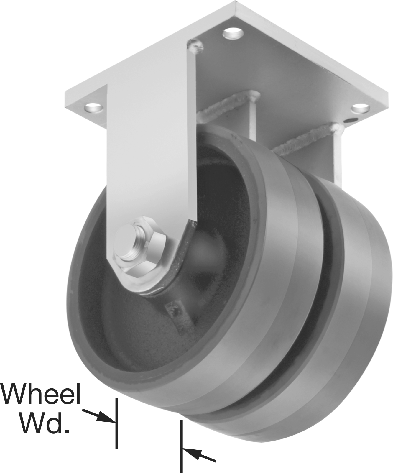 Dual-Wheel Rigid
