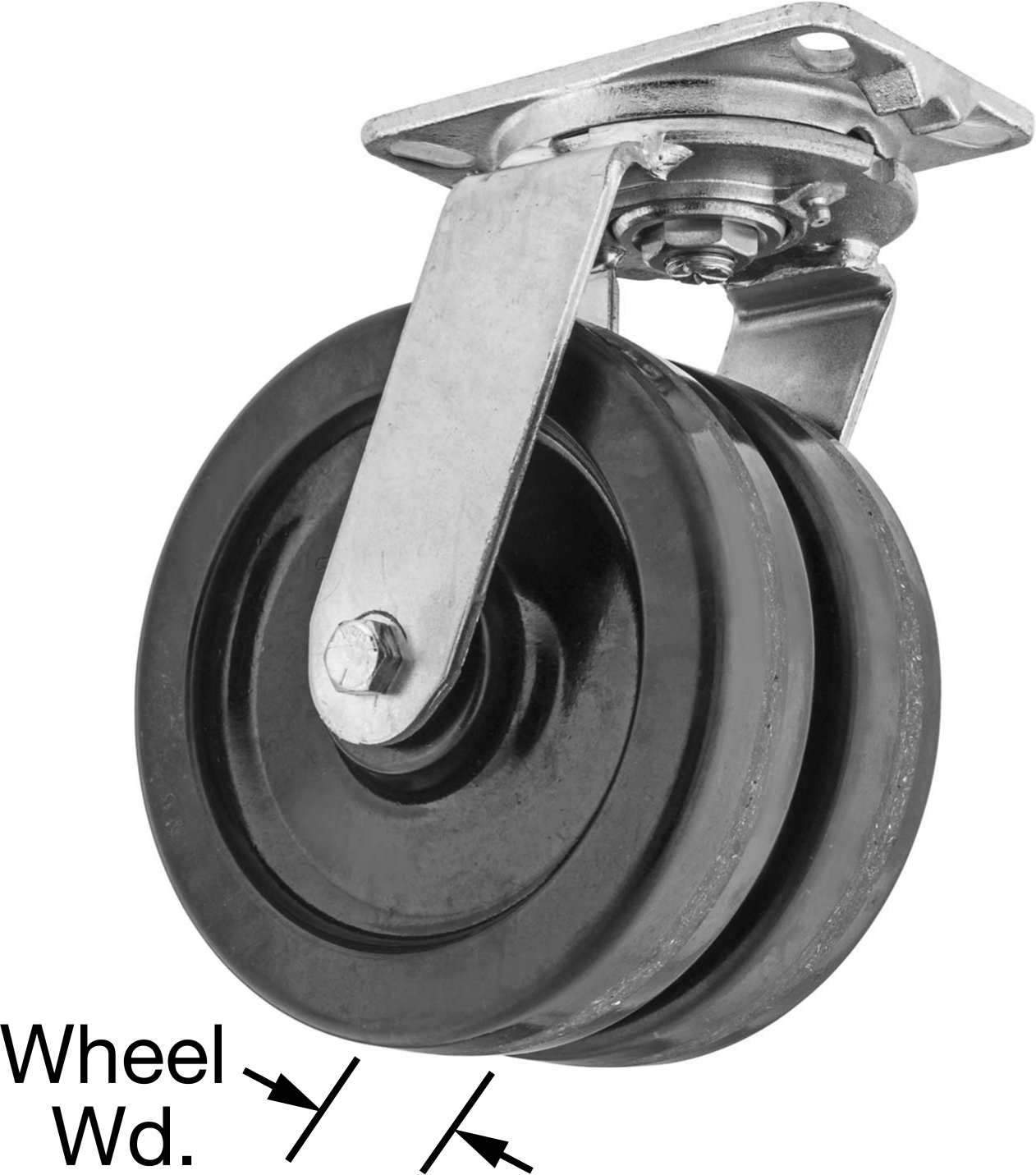 Dual-Wheel Swivel