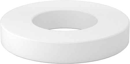 Kuru Çalışan Baskı Rulmanı, 3/16" Mil Çapı için, 3/8" OD, 1/16" Kalınlık, Naylon Plastik