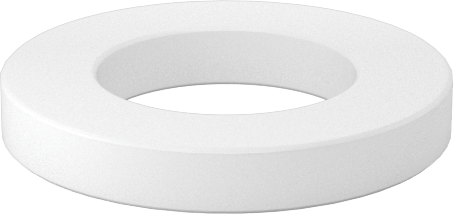 Kuru Çalışan Baskı Rulmanı, 1/4" Mil Çapı için, 7/16" OD, 1/16" Kalınlık, Naylon Plastik