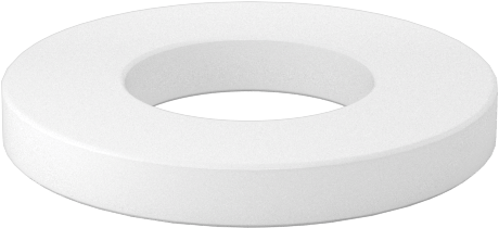Kuru Çalışan Baskı Rulmanı, 1/4" Mil Çapı için, 1/2" OD, 1/16" Kalınlık, Naylon Plastik