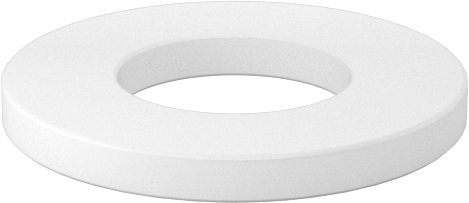 Kuru Çalışan Baskı Rulmanı, 5/16" Mil Çapı için, 5/8" OD, 1/16" Kalınlık, Naylon Plastik