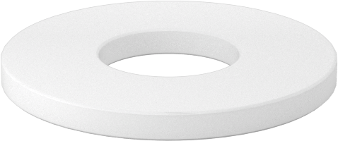 Kuru Çalışan Baskı Rulmanı, 5/16" Mil Çapı için, 3/4" OD, 1/16" Kalınlık, Naylon Plastik