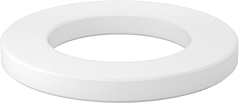 Kuru Çalışan Baskı Rulmanı, 3/8" Mil Çapı, 5/8" OD, 1/16" Kalınlık, Naylon Plastik
