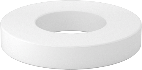 Kuru Çalışan Baskı Rulmanı, 3/8" Mil Çapı, 3/4" OD, 1/8" Kalınlık, Naylon Plastik