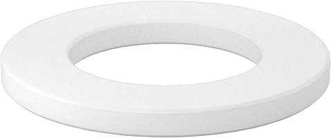 Kuru Çalışan Baskı Rulmanı, 7/16" Mil Çapı için, 3/4" OD, 1/16" Kalınlık, Naylon Plastik