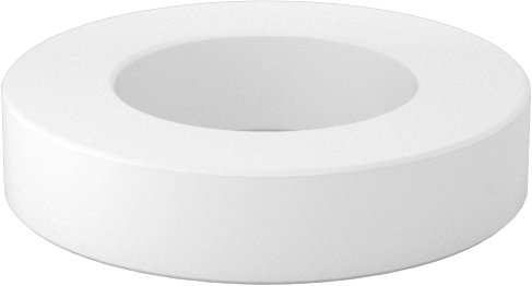 Kuru Çalışan Baskı Rulmanı, 1/2" Mil Çapı için, 7/8" OD, 3/16" Kalınlık, Naylon Plastik