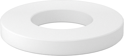 Kuru Çalışan Baskı Rulmanı, 1/2" Mil Çapı için, 1" OD, 1/8" Kalınlık, Naylon Plastik