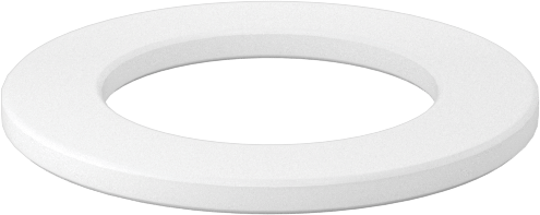 Kuru Çalışan Baskı Rulmanı, 5/8" Mil Çapı için, 1" OD, 1/16" Kalınlık, Naylon Plastik