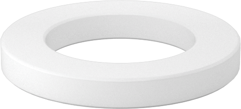 Kuru Çalışan Baskı Rulmanı, 5/8" Mil Çapı için, 1" OD, 1/8" Kalınlık, Naylon Plastik