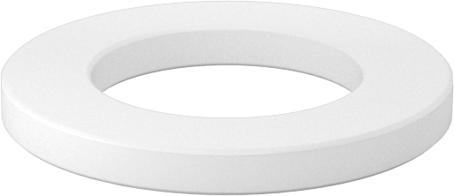 Kuru Çalışan Baskı Rulmanı, 3/4" Mil Çapı için, 1-1/4" OD, 1/8" Kalınlık, Naylon Plastik