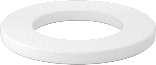 Kuru Çalışan Baskı Rulmanı, 7/8" Mil Çapı için, 1-1/2" OD, 1/8" Kalınlık, Naylon Plastik