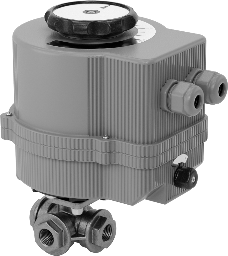 Motor Tahrikli Yön Değiştirme Valfi, 120 V AC ve 240 V AC, 1/4 NPT Dişi