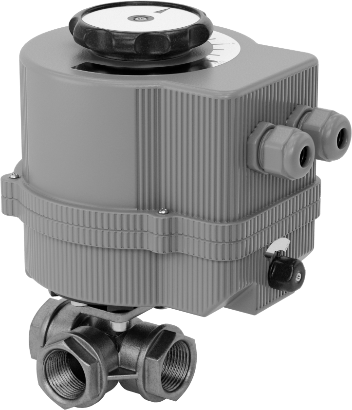 Motor Tahrikli Yön Değiştirme Valfi, 120 V AC ve 240 V AC, 3/4 NPT Dişi