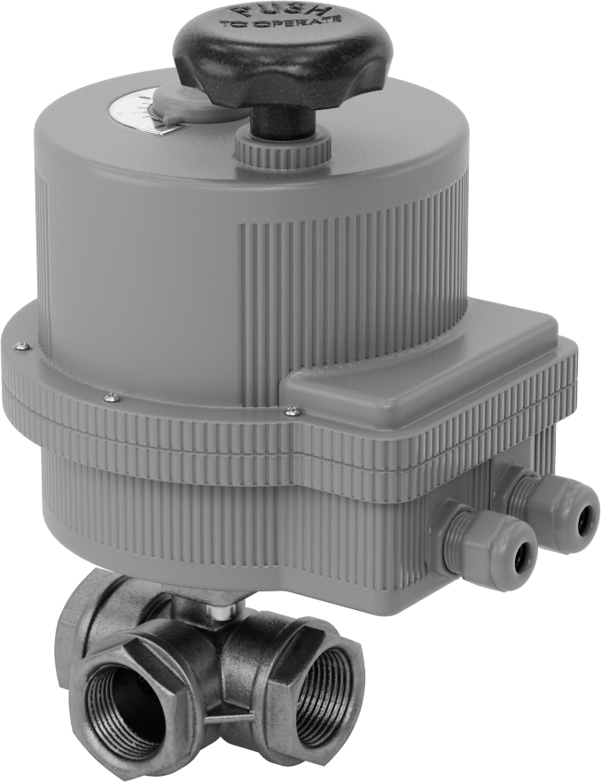 Motor Tahrikli Yön Değiştirme Valfi, 120 V AC ve 240 V AC, 1 NPT Dişi