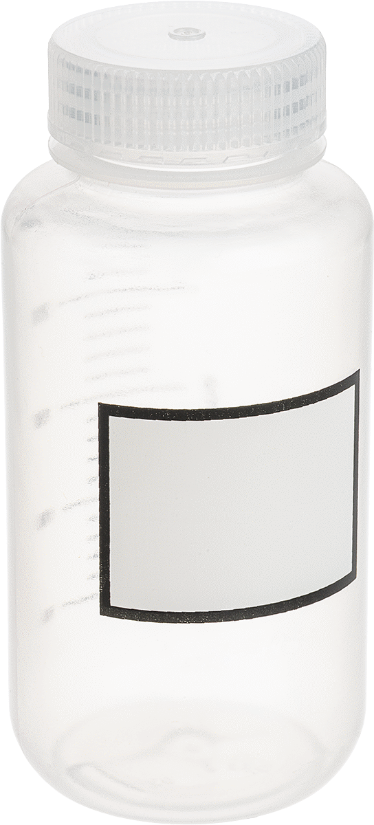 Dereceli Plastik Şişe, Polipropilen Plastik, 8 FL. oz Kapasite