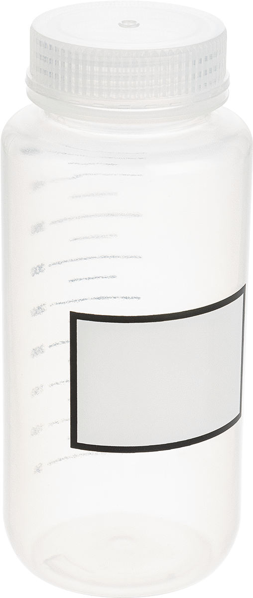Dereceli Plastik Şişe, Polipropilen Plastik, 16 FL. oz Kapasite