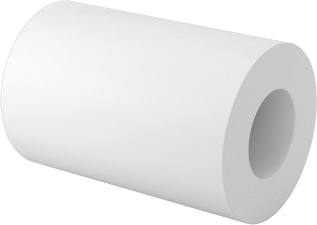 Cam Dolgulu PTFE Kuru Çalışan Kovanlı Rulman, 1/8“ Mil Çapı ve 1/4” Muhafaza İç Çapı için, 3/8" Uzunluk