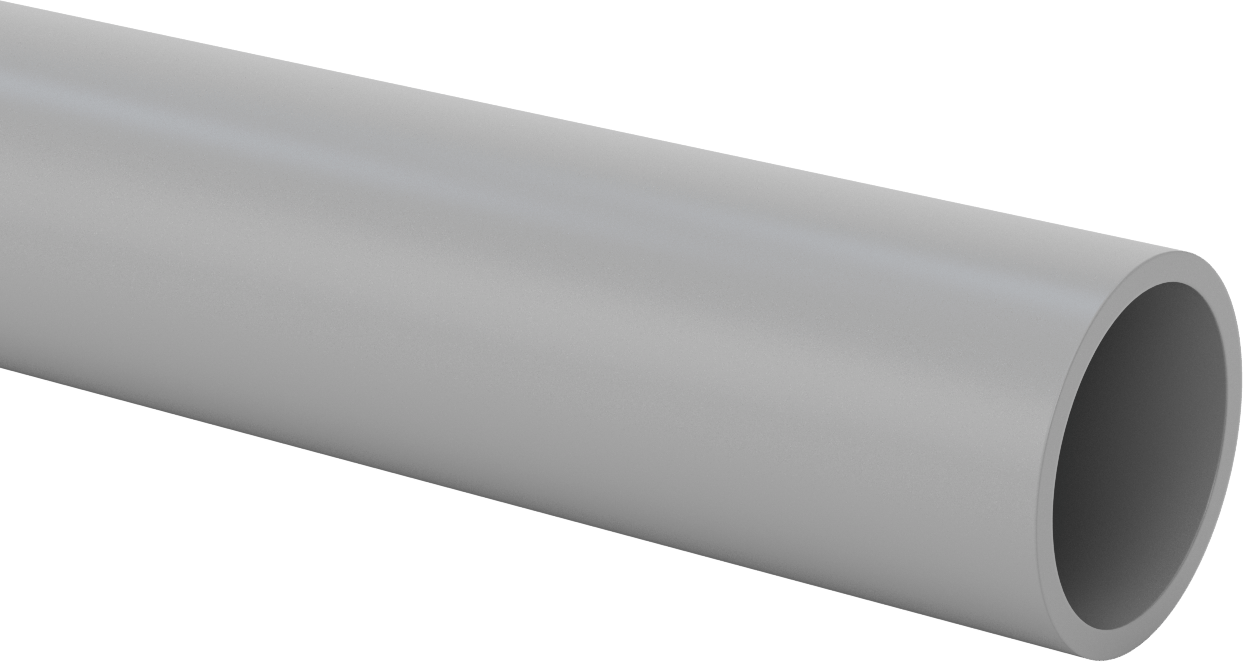 Su için Standart Cidarlı Sert PVC Boru, 90 mm DIN Boyutu, 4 Fit Uzunluk