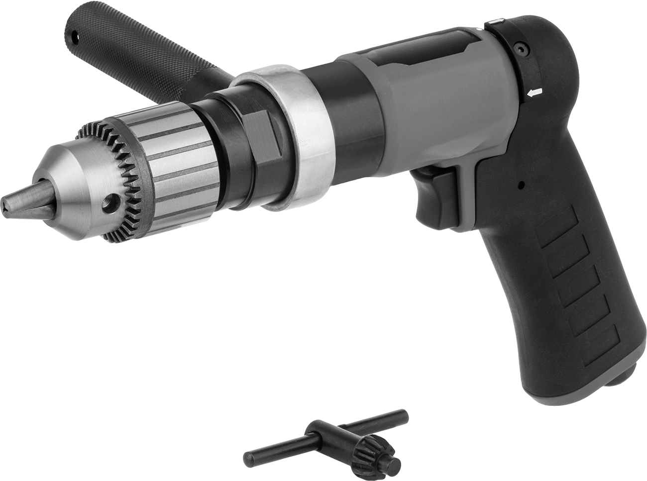 Hafif Hizmet Tipi Pnömatik Matkap, 1/2" maksimum uç şaftı için, 840 rpm Boşta Çalışma Hızı