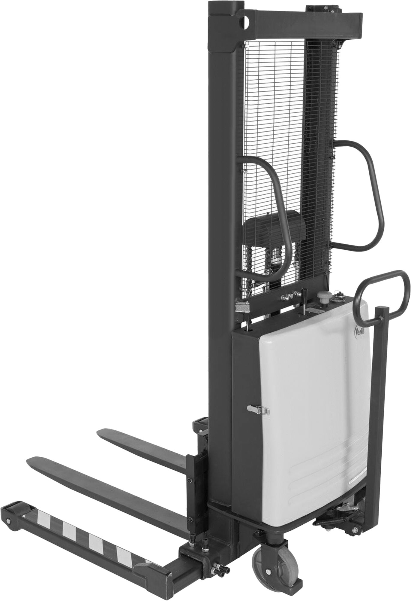 Çatallı Pille Çalışan Forklift, Genişliği Ayarlanabilir Çatal Taban, 2000 lbs. Toplam Kapasite
