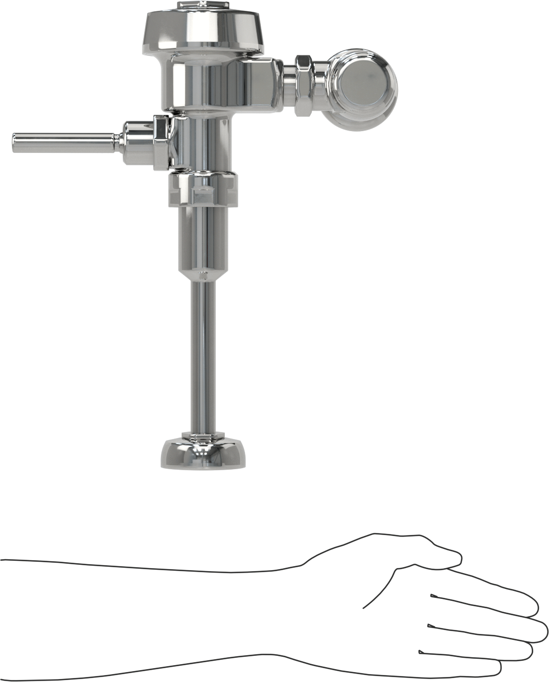 Sloan Royal Manuel Sifon Valfi, 3/4" Giriş Çapına Sahip Pisuarlar için, 0,5 Gpf