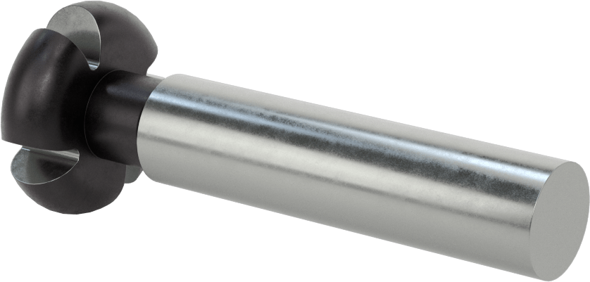 Yüksek Hızlı Çelik Dışbükey Yarıçaplı Uçlu Freze, 1/4" Kesme Yarıçapı
