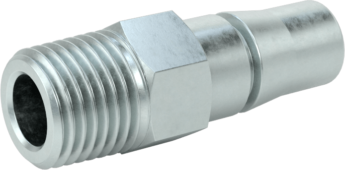 Hava için Halka Kilitli Hızlı Bağlantı Kesme Hortum Bağlantısı, Plug, 3/8 Kaplin Boyutu, 1/4 NPT Erkek
