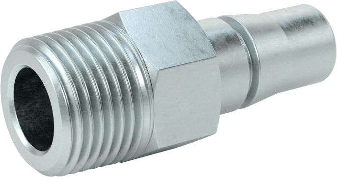 Hava için Halka Kilitli Hızlı Bağlantı Kesme Hortum Bağlantısı, Plug, 3/8 Kaplin Boyutu, 3/8 NPT Erkek