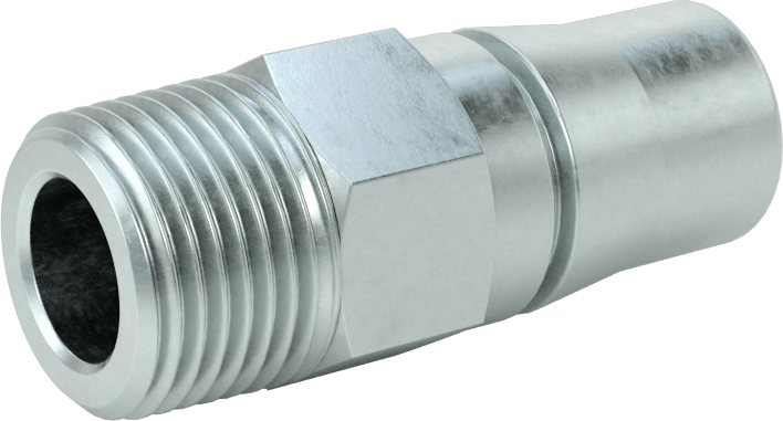 Hava için Halka Kilitli Hızlı Bağlantı Kesme Hortum Bağlantısı, Plug, 1/2 Kaplin Boyutu, 3/8 NPT Erkek