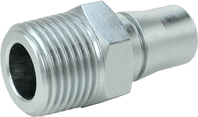 Hava için Halka Kilitli Hızlı Bağlantı Kesme Hortum Bağlantısı, Plug, 1/2 Kaplin Boyutu, 1/2 NPT Erkek