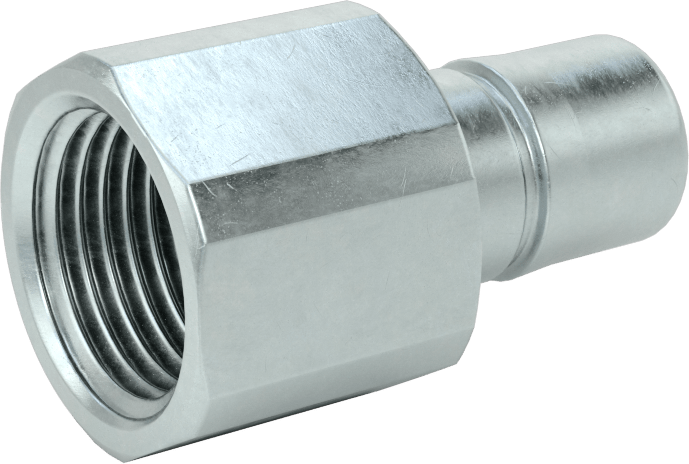 Hava için Halka Kilitli Hızlı Bağlantı Kesme Hortum Bağlantısı, Plug, 1/2 Kaplin Boyutu, 1/2 NPT Dişi